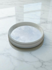 Miroir blanc vintage en plastique 1970