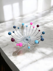 Corbeille à fruits ou centre de table atomique spoutnik