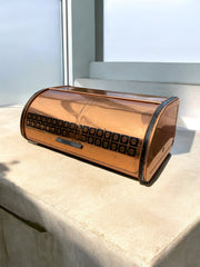 Boite à pain cuivrée années 70