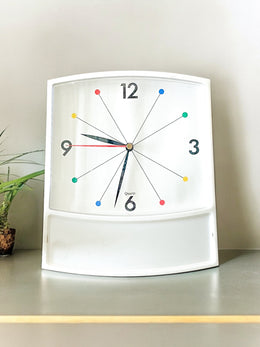Horloge atomique vintage en plexi