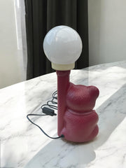 Lampe vintage ourson en céramique