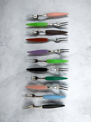 Fourchettes apéritives colorées