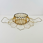 Panier à œufs « magique » pliable doré années 60