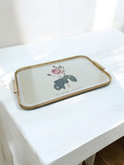 Grand plateau Rose Redouté