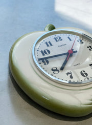 Horloge pomme années 70 céramique