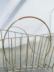 Porte revues vintage laiton