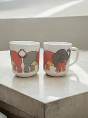 Duo de mugs éléphants amoureux Arcopal
