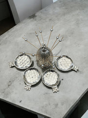 Porte piques, piques et coupelles ananas Eleanor Claire