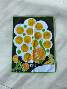 Essuie de vaisselle calendrier 1973