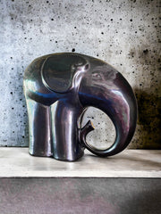 Éléphant en céramique vintage