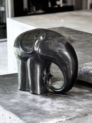 Éléphant en céramique vintage