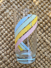 8 verres arc-en-ciel Nutella années 60/70