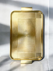 Plateau italien doré 1950