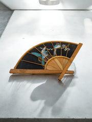 Petit éventail décoratif oiseaux