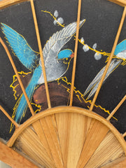 Petit éventail décoratif oiseaux
